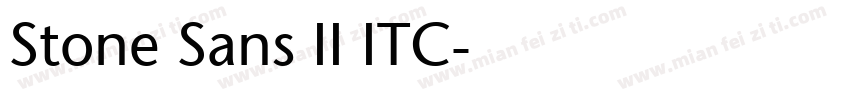 Stone Sans II ITC字体转换